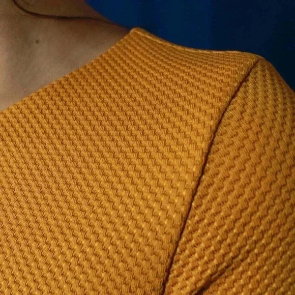 NEW H&M Mustard Yellow Dress - 8 - Picture 9 of 10